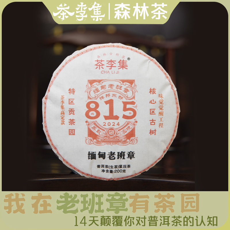 【茶李集】2024年815果敢班章 古树纯料生茶200g/饼 拍5发6