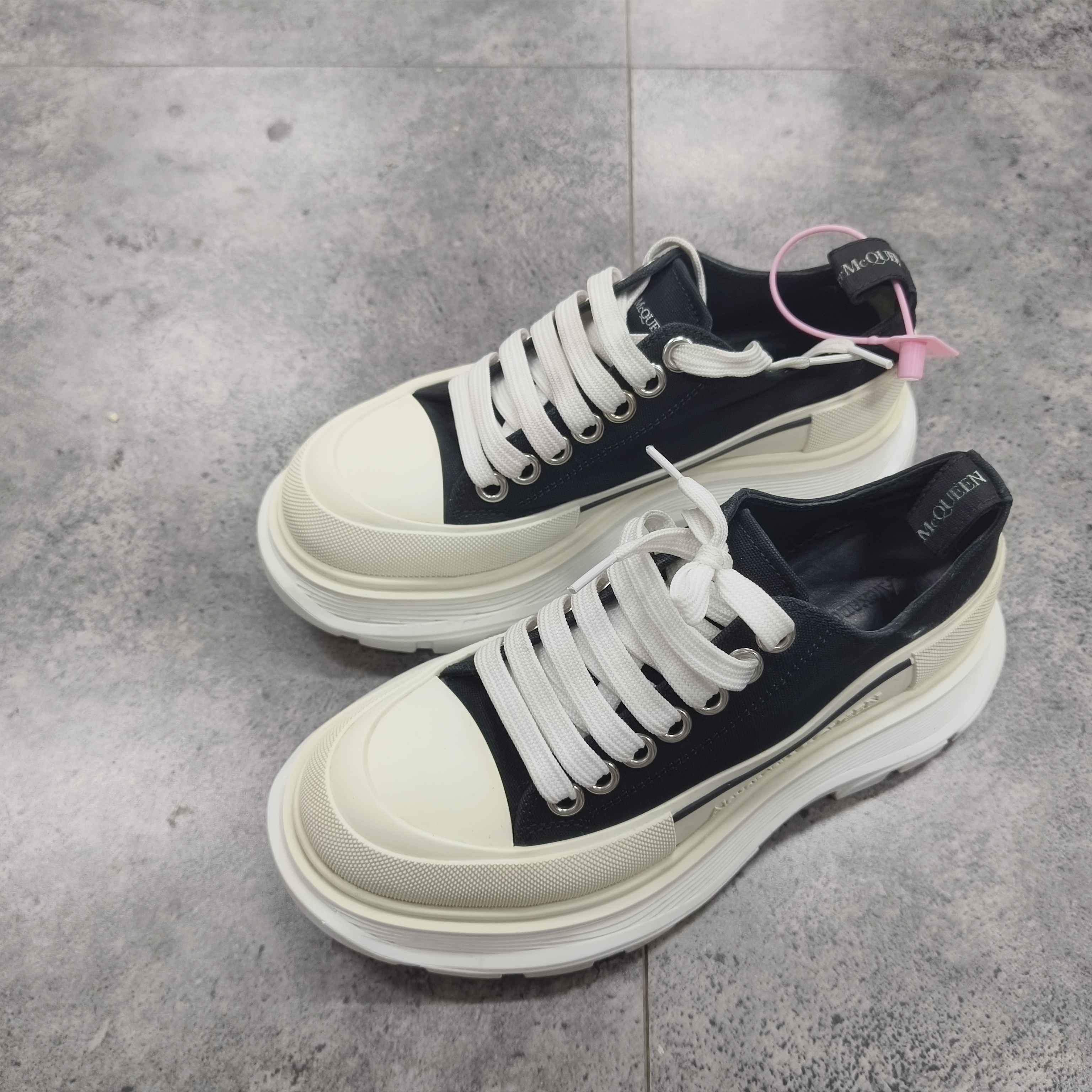 99新 Alexander McQueen/亚历山大·麦昆 麦昆 厚底休闲鞋36码