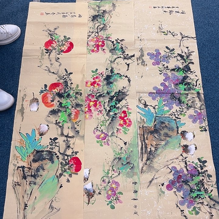 国画纯手绘字画宣纸