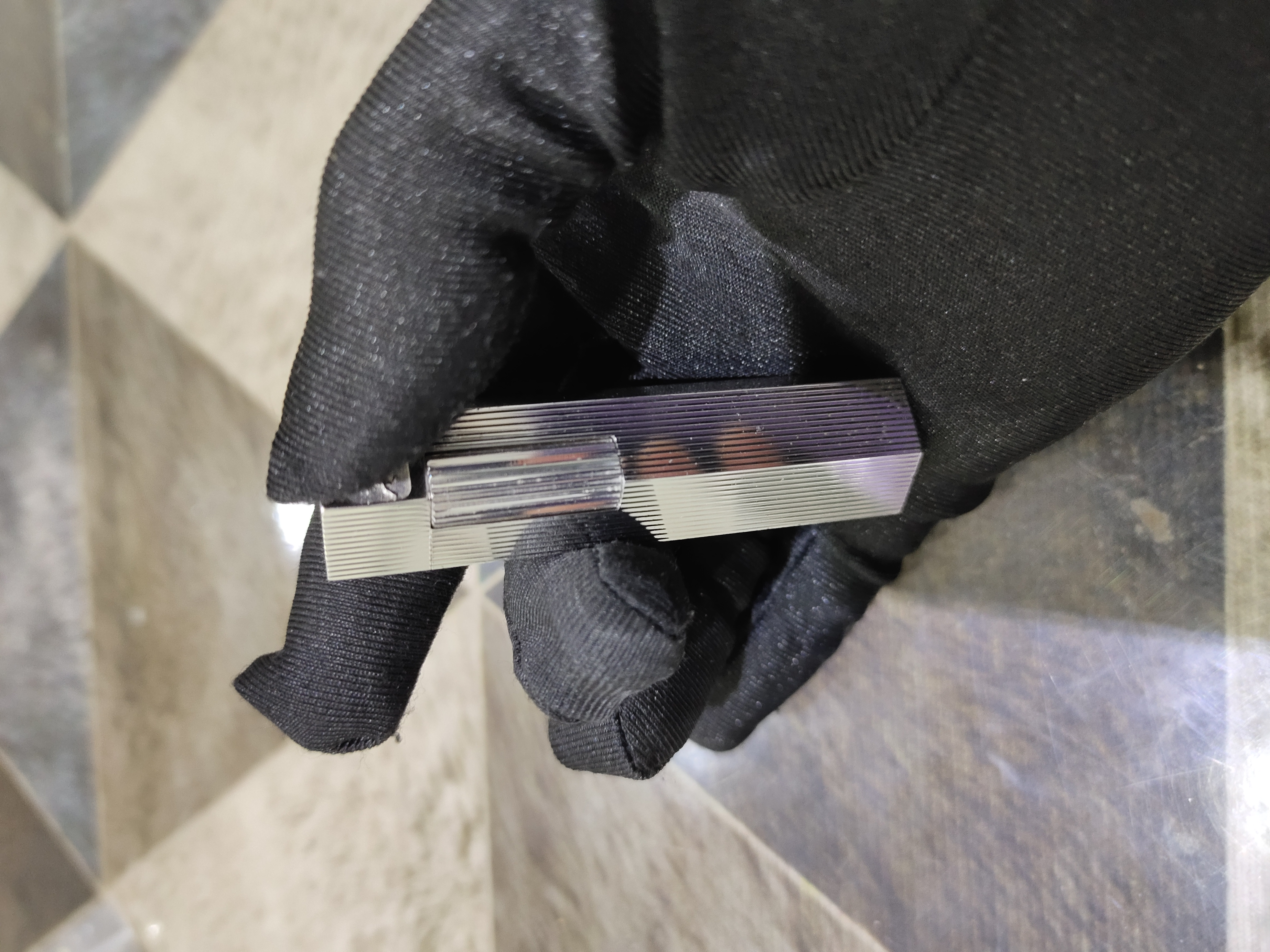 SL打火机银条纹短款4022168