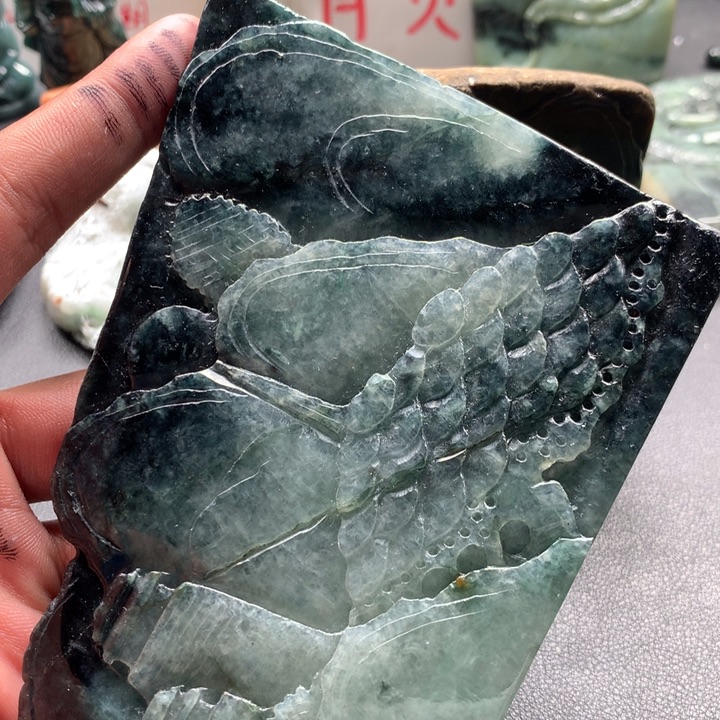 翡翠未镶嵌颈饰保真天然a货翡翠