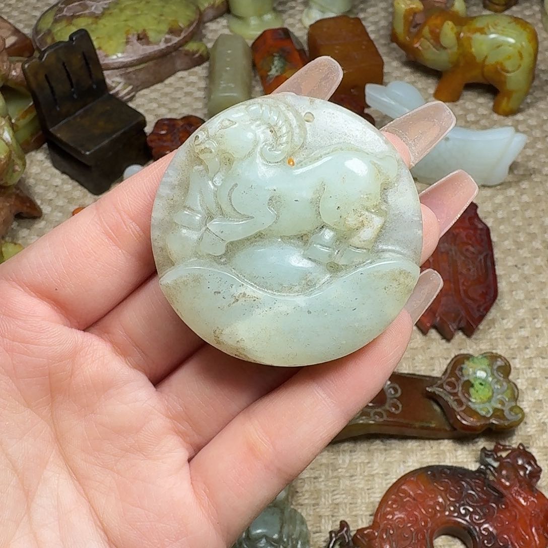 白玉菩提吊坠挂件