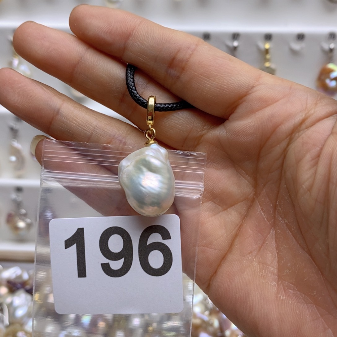 淡水珍珠颈饰银S925镶嵌196