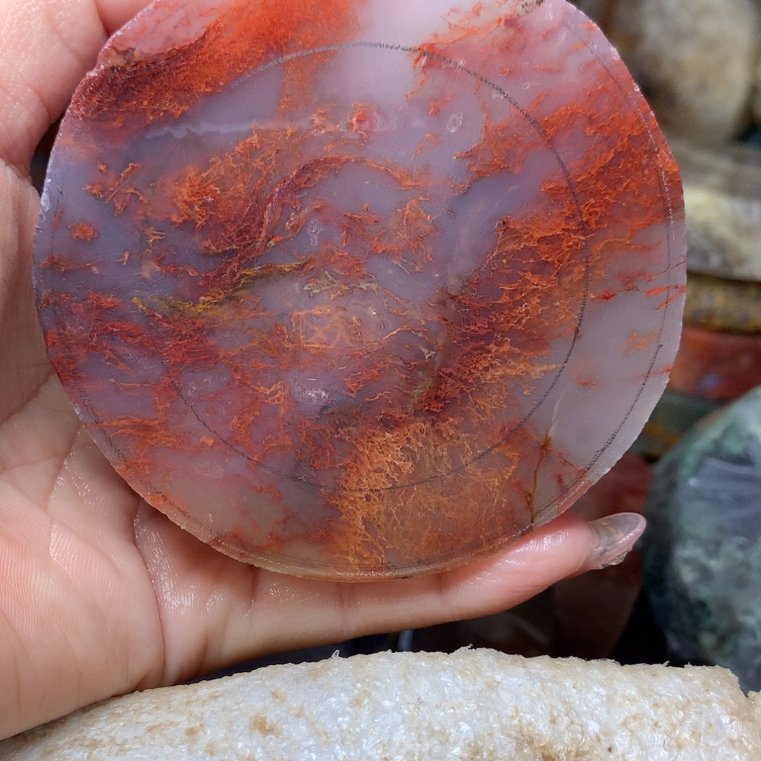 你***，定制玛瑙定制手镯58加圈口不退不换