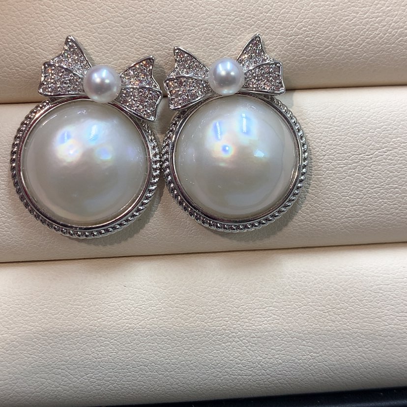 【闪购商品】耳饰拼合珍珠（马贝珠）未镶嵌