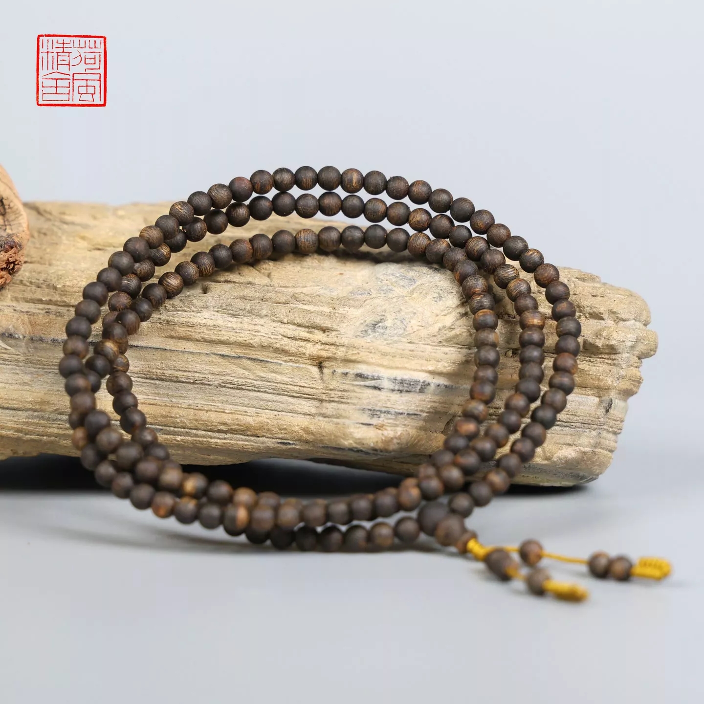 沉香陈琨精选【收藏级】海南沉香乌身4mm多圈沉香沉香手串100%真品