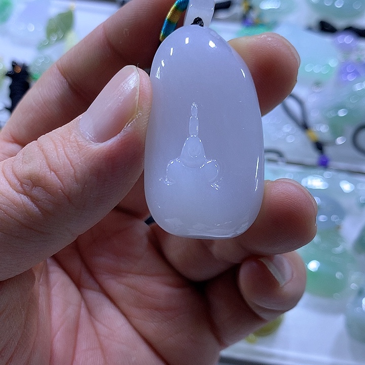 翡翠颈饰未镶嵌天然翡翠A货吊坠