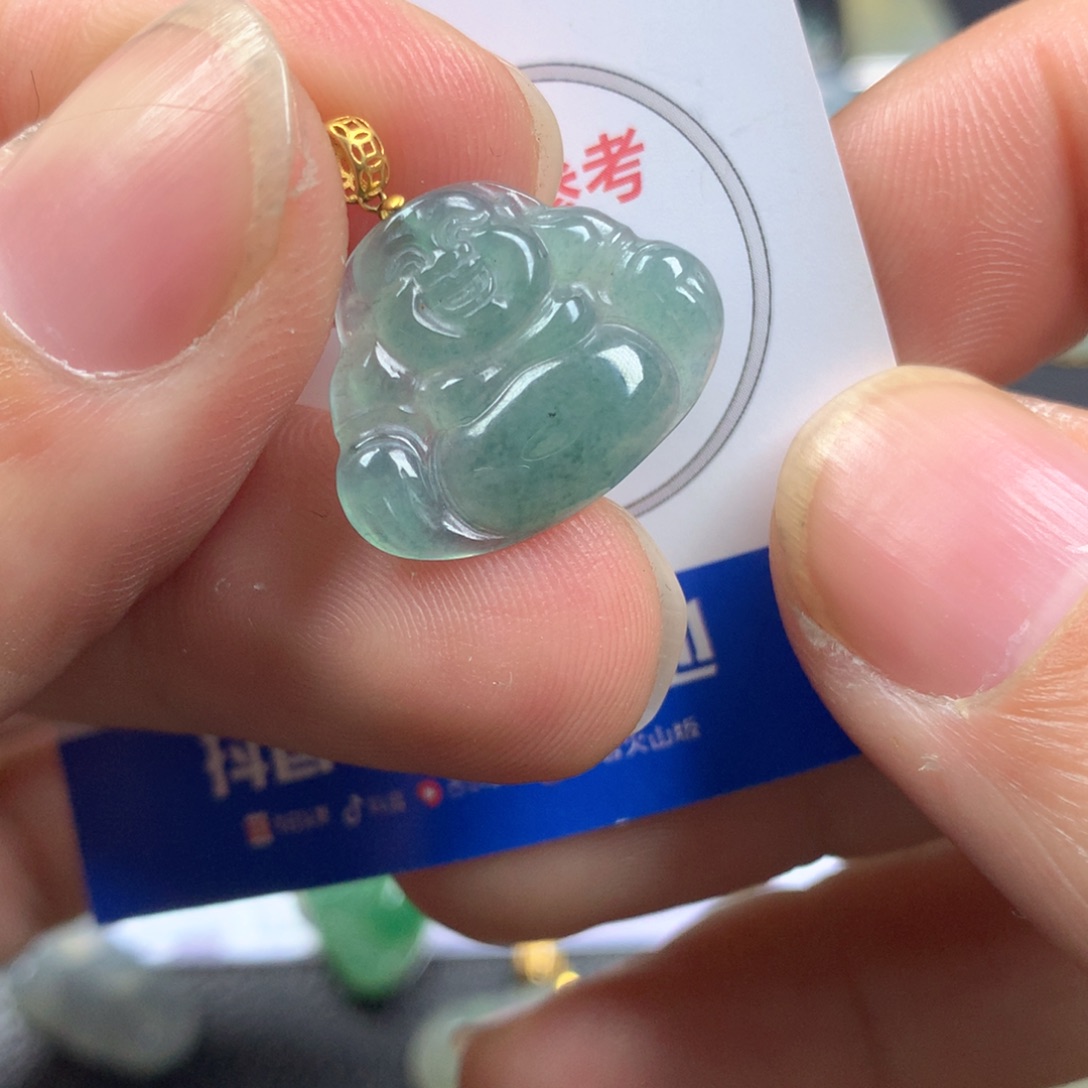 【闪购商品】翡翠颈饰18K金镶嵌翡翠