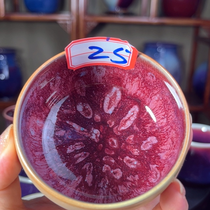 瓷片钧瓷手工艺品杯子