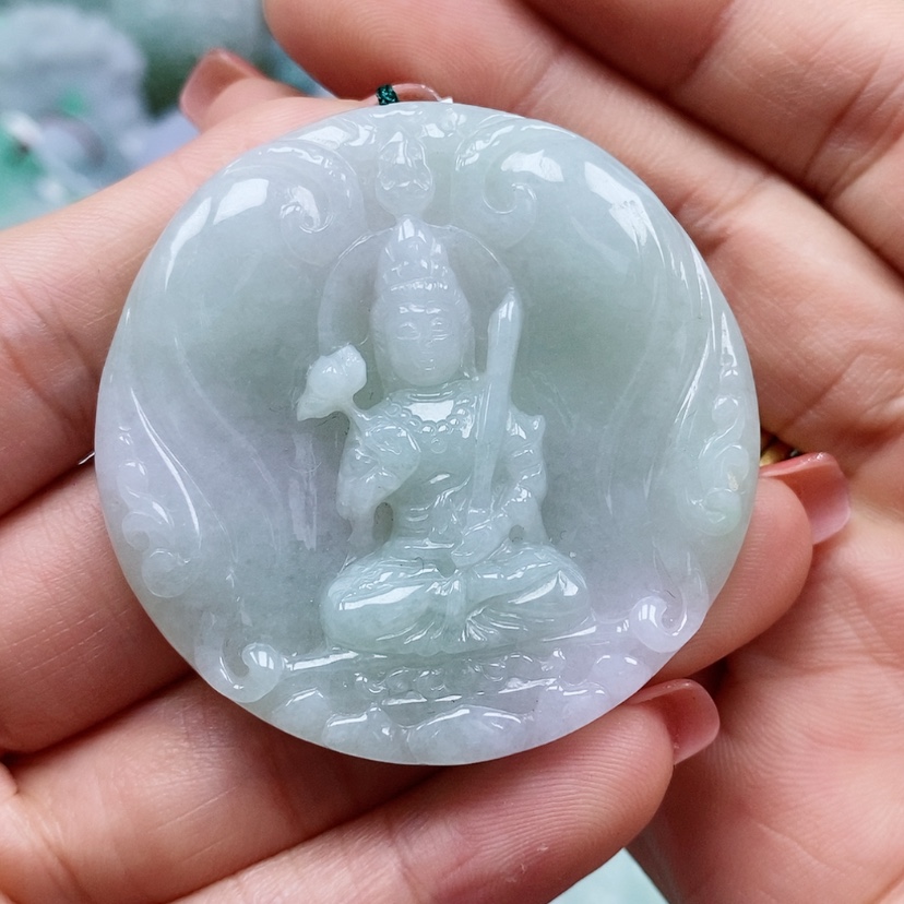 【闪购商品】翡翠颈饰未镶嵌天然翡翠A货虚空