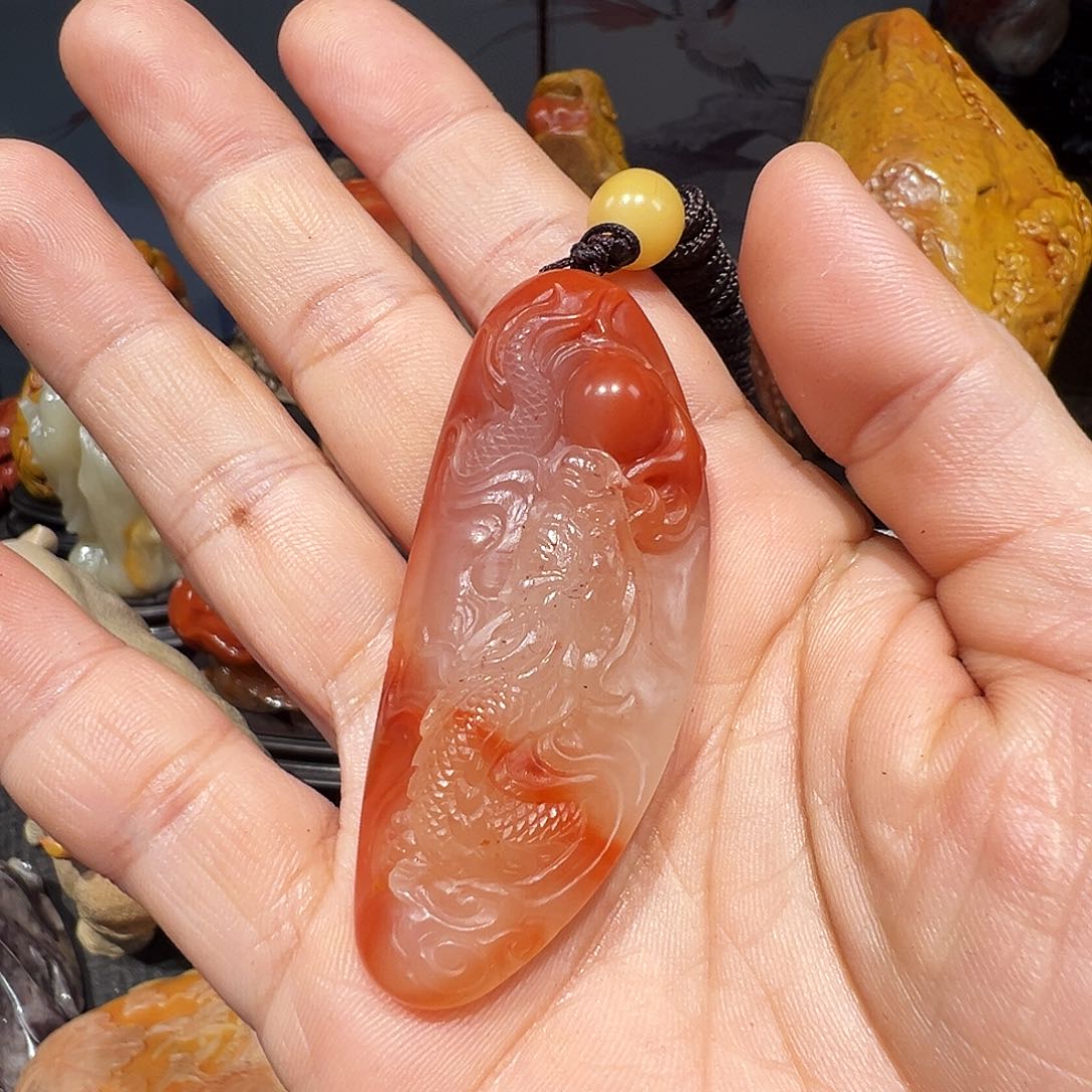 寿山石龙*吟寿山石摆件