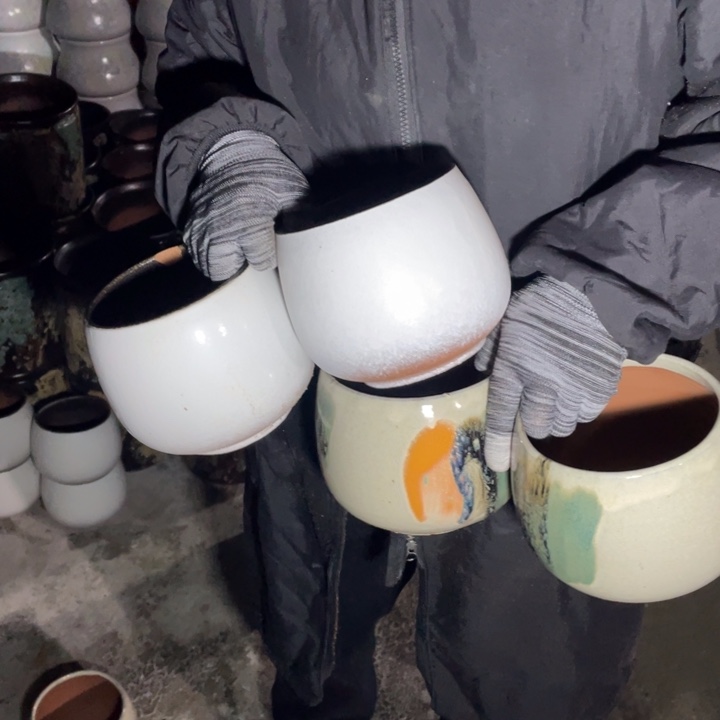 花盆紫砂口13高13瑕疵瑕疵