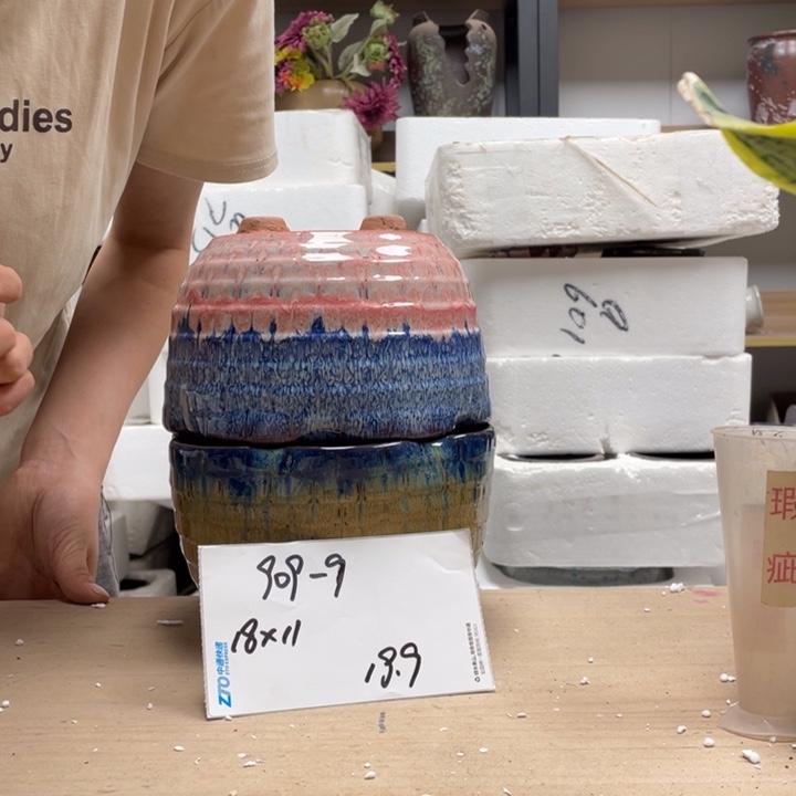 粗陶多肉花盆微瑕9