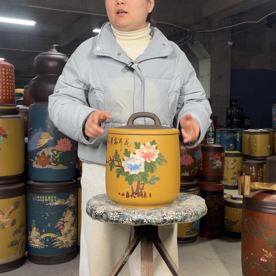 宜兴原矿紫砂茶叶罐