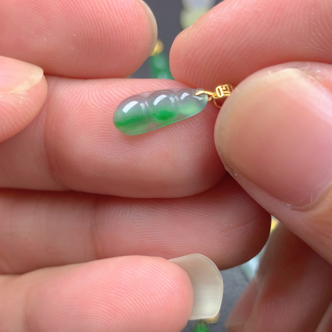 【闪购商品】翡翠18K金镶嵌颈饰翡翠