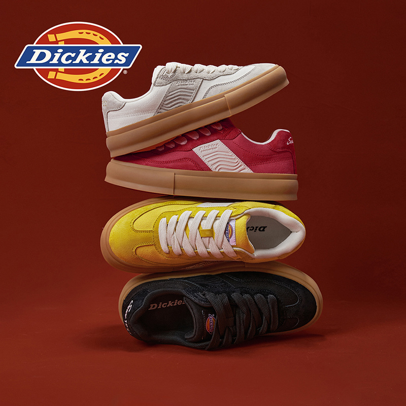 Dickies2026春夏新款透气舒适小白鞋时尚潮流百搭复古情侣鞋板鞋商品图