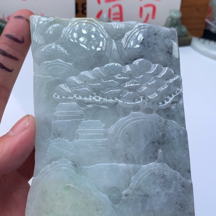 翡翠未镶嵌颈饰保真天然a货翡翠