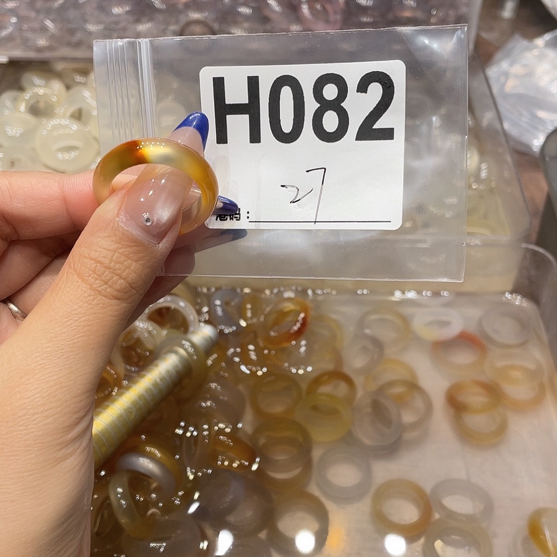玛瑙/玉髓未镶嵌戒指082