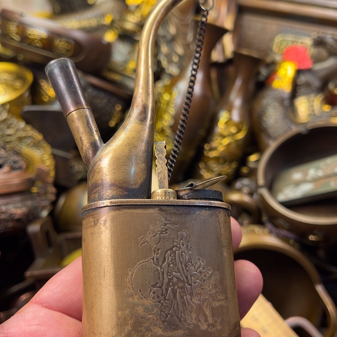 茶壶香炉铜器摆件