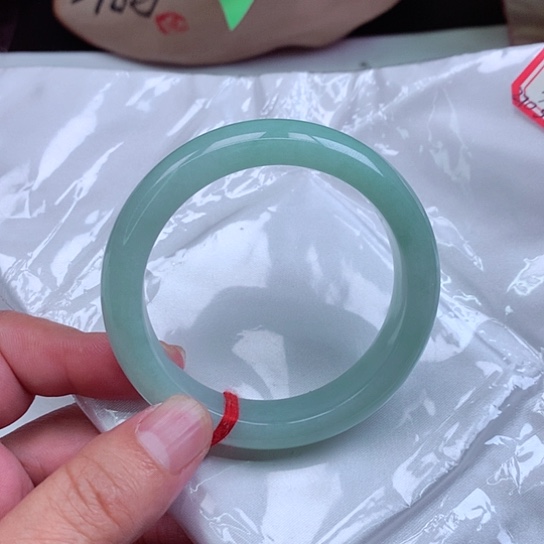 翡翠未镶嵌手镯54圈口尺寸03