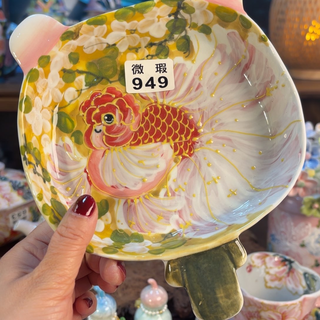 景德镇手绘高温釉下彩陶瓷茶具