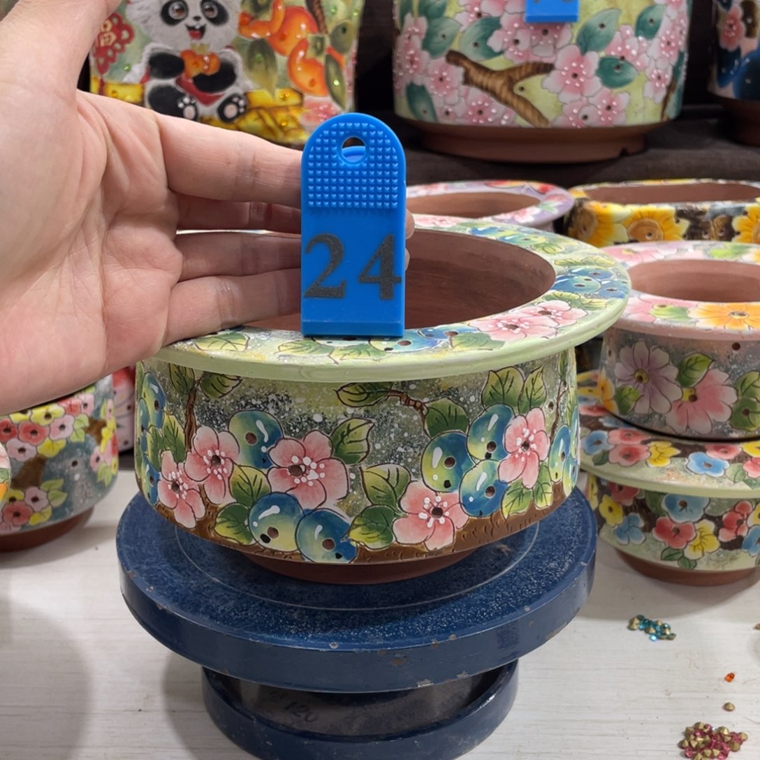 红陶多肉花盆特价蘑菇