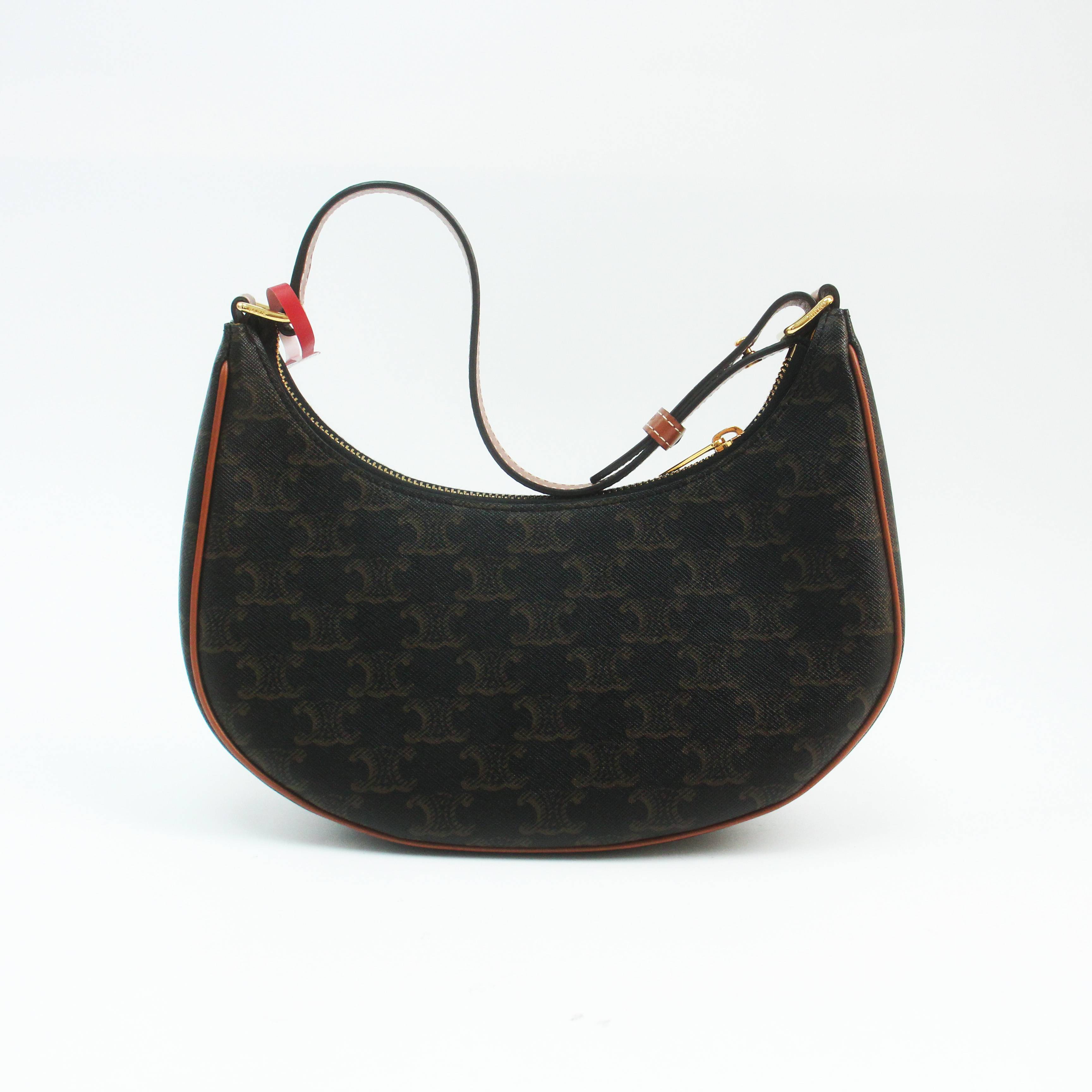 95新 Celine/思琳 77832B 老花AVA单肩包