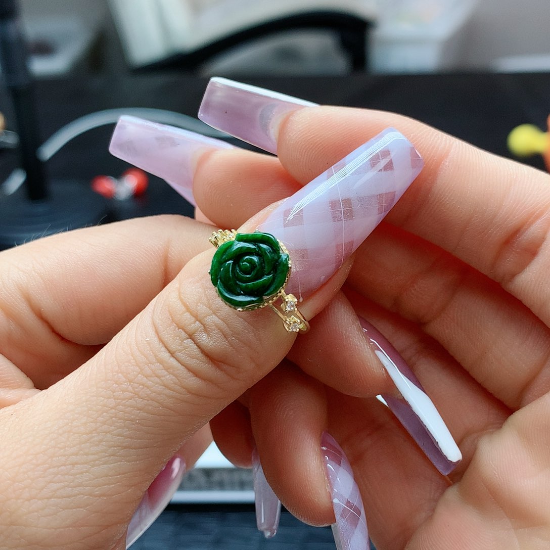 【闪购商品】翡翠戒指银S925镶嵌，