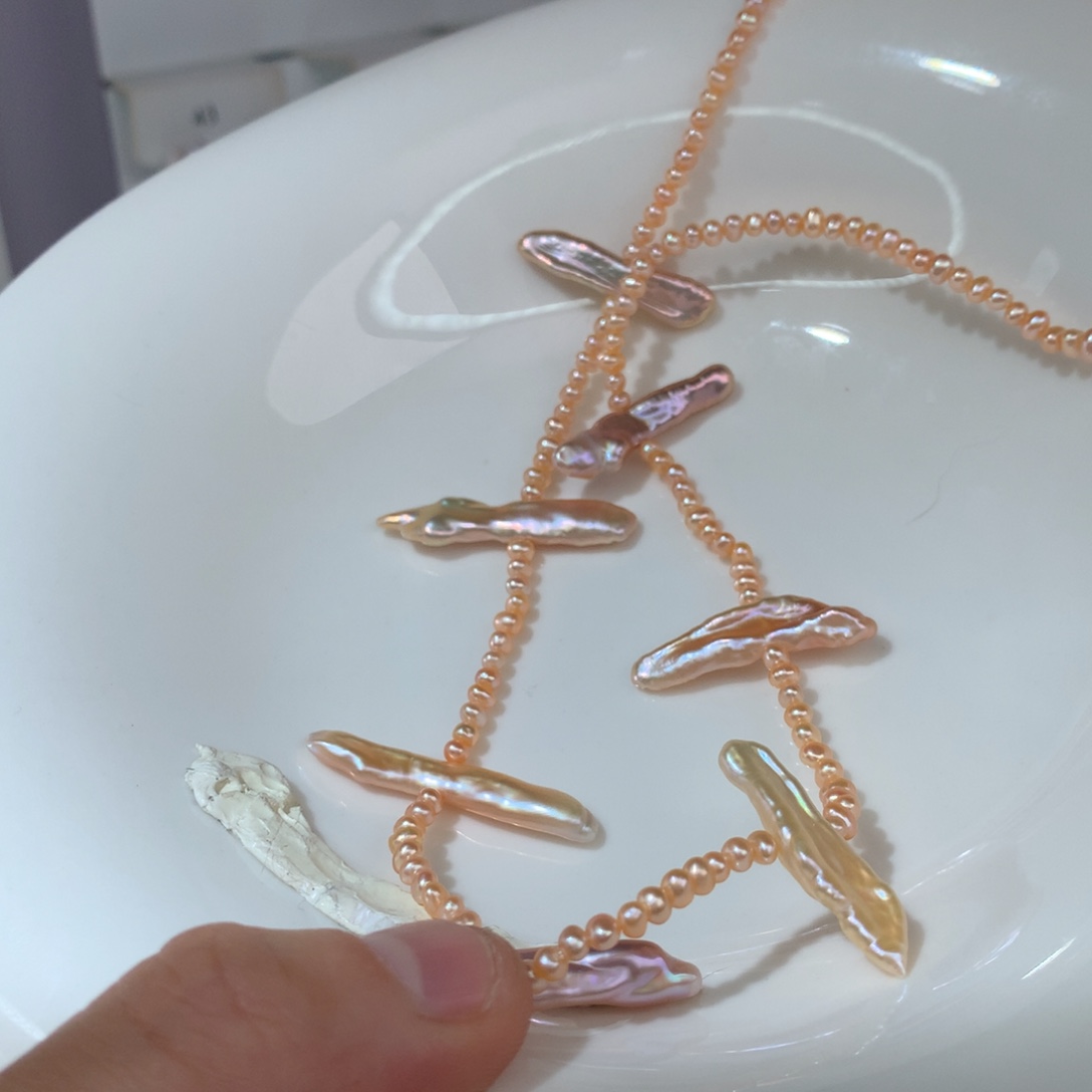 y***y项链银S925镶嵌淡水珍珠