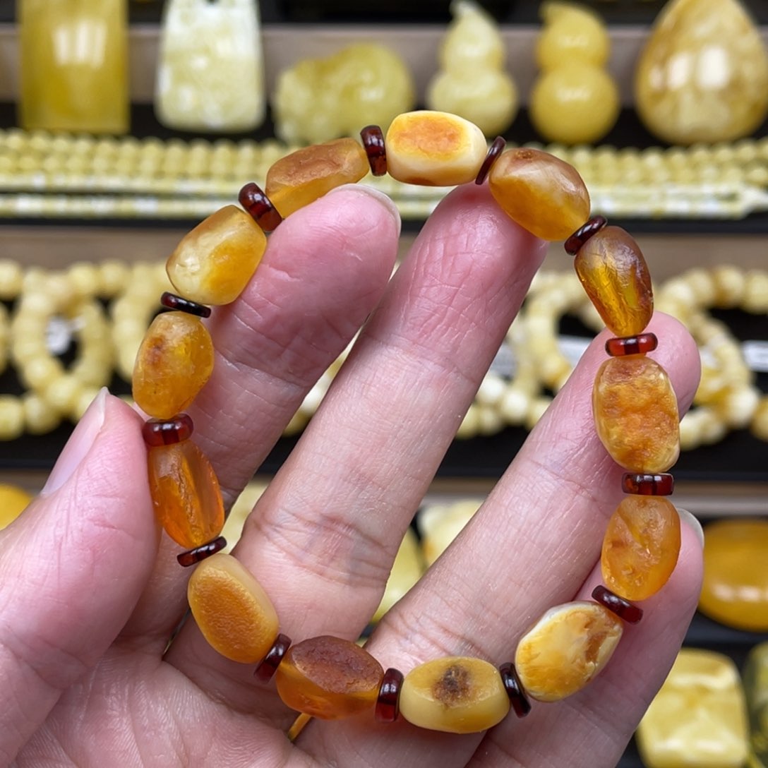 琥珀裸石未镶嵌琥珀蜜蜡