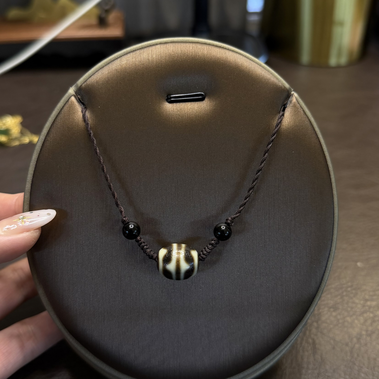 合金项链 黑色链子 简单大方得体