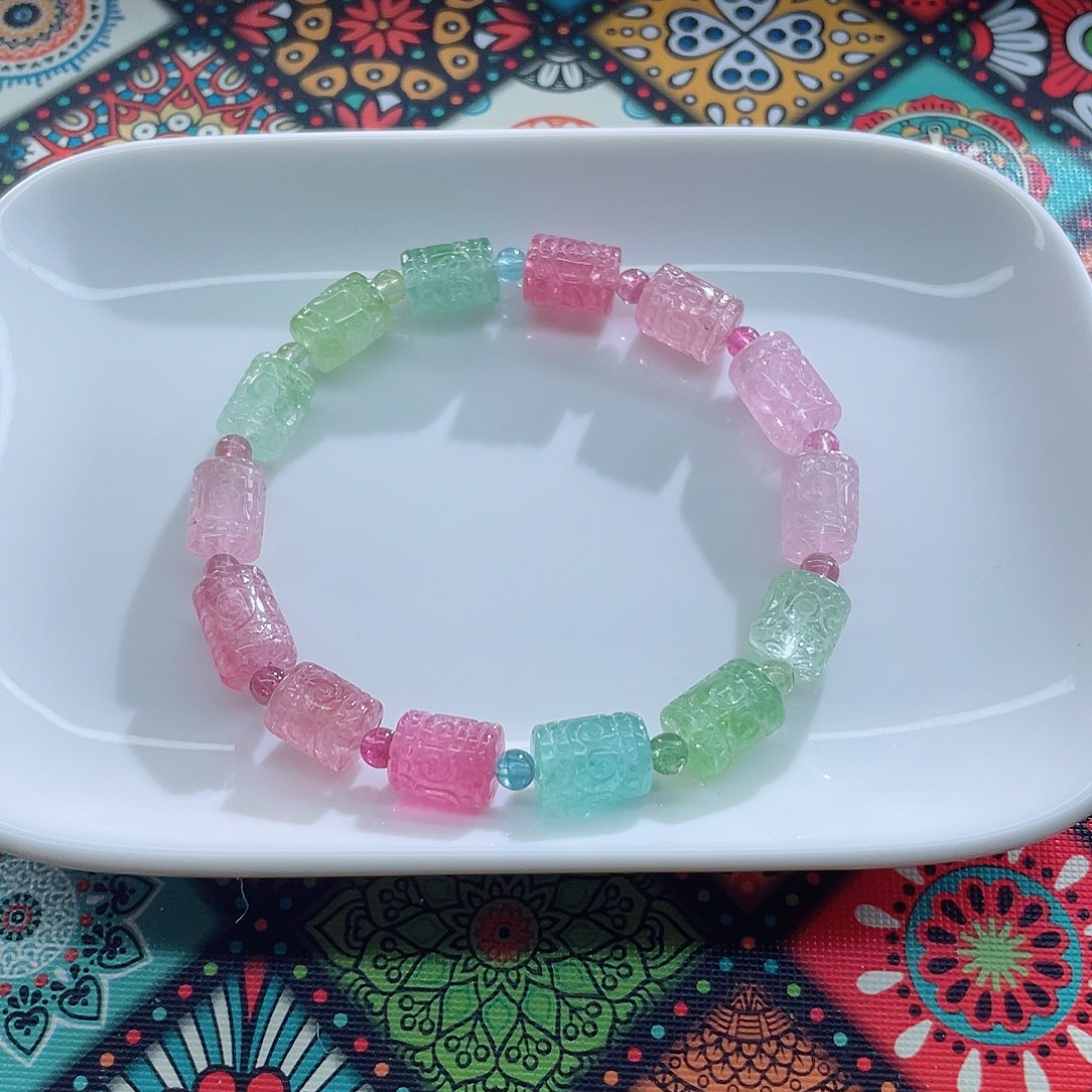 手链未镶嵌碧玺8.5mm左右