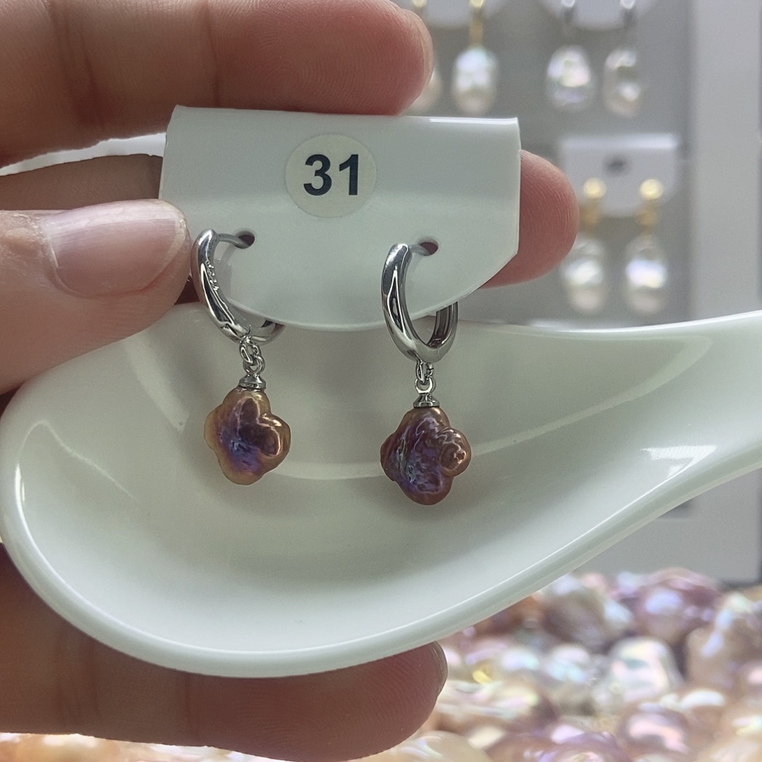 颈饰银S925镶嵌淡水珍珠31