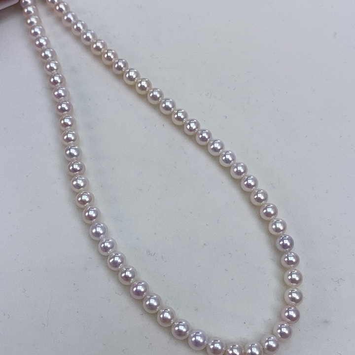淡水珍珠颈饰银S925镶嵌5.5左右珍珠项链