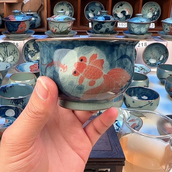 景德镇老陶泥茶壶130毫升礼盒装