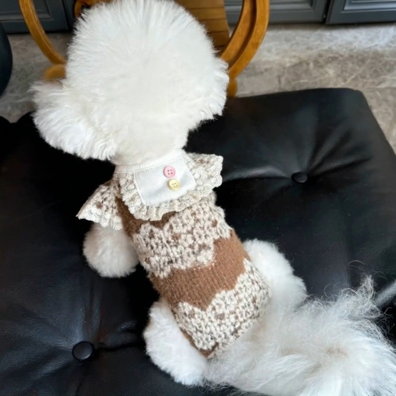 宠物衣服秋冬2025新款针织毛绒包肚衣狗狗猫咪护肚居家背心四脚衣
