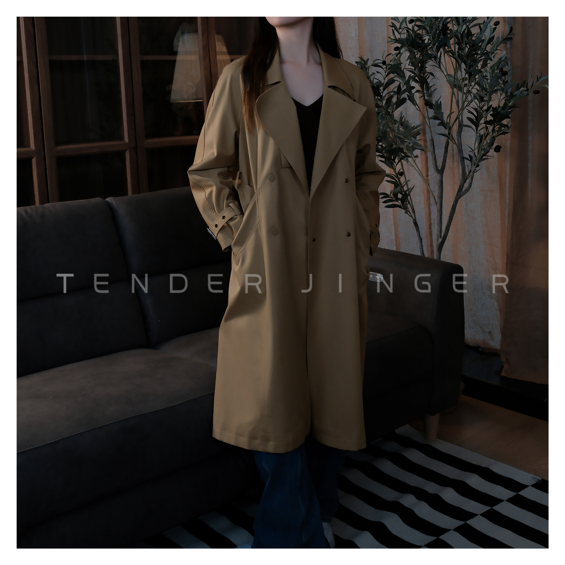  【专柜】2023秋高端挺括抗皱廓型风衣 T2307LFK353L