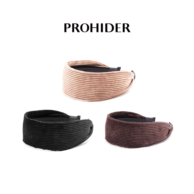 韩系文艺灯芯绒宽边帽