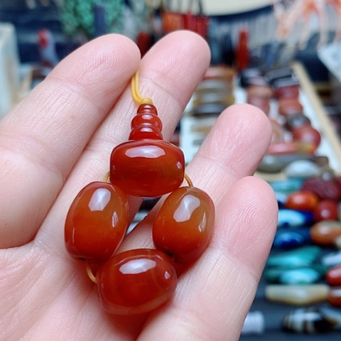 玛瑙/玉髓合金颈饰