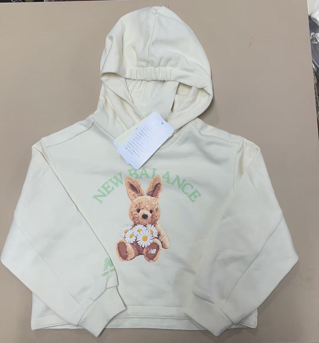 New Balance 童装系列 女童连帽卫衣 7CD15042-CM，直播为准