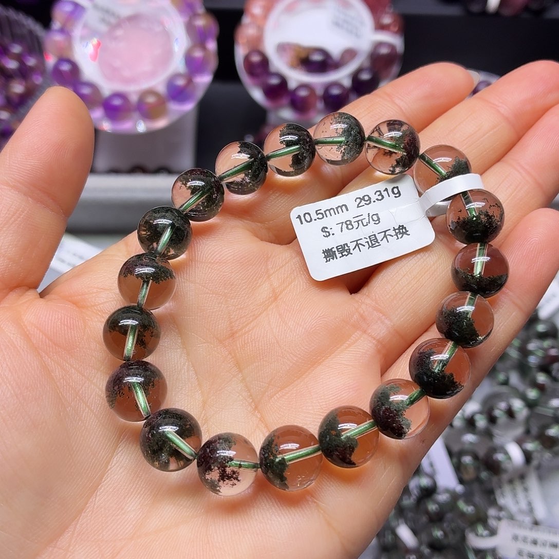 懒***光水晶手链未镶嵌天然水晶