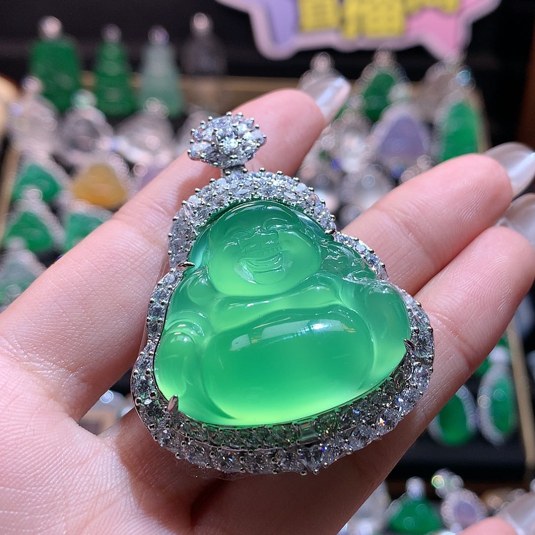 玛瑙/玉髓颈饰银S925镶嵌