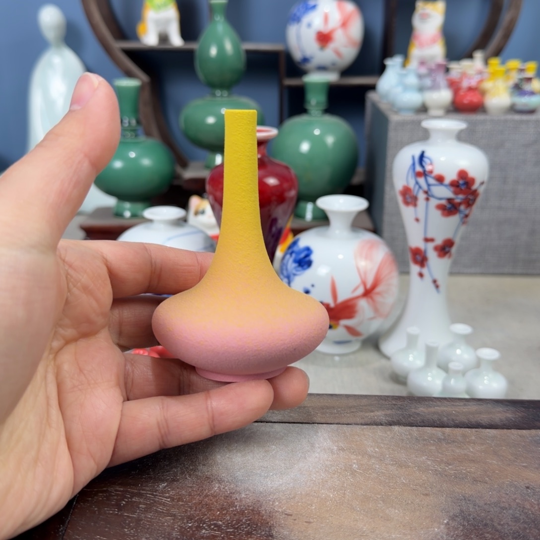 陶瓷手工小花器摆件