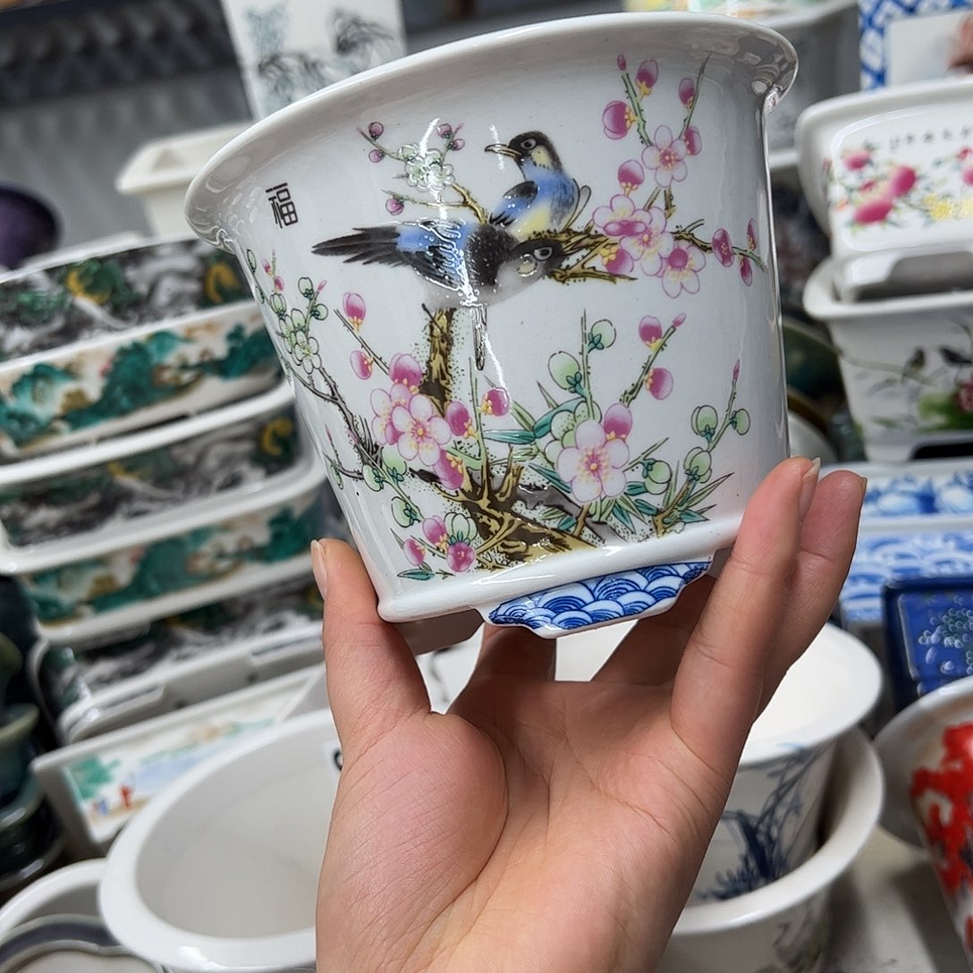 紫砂花盆355号瑕疵14.5/11.5cm