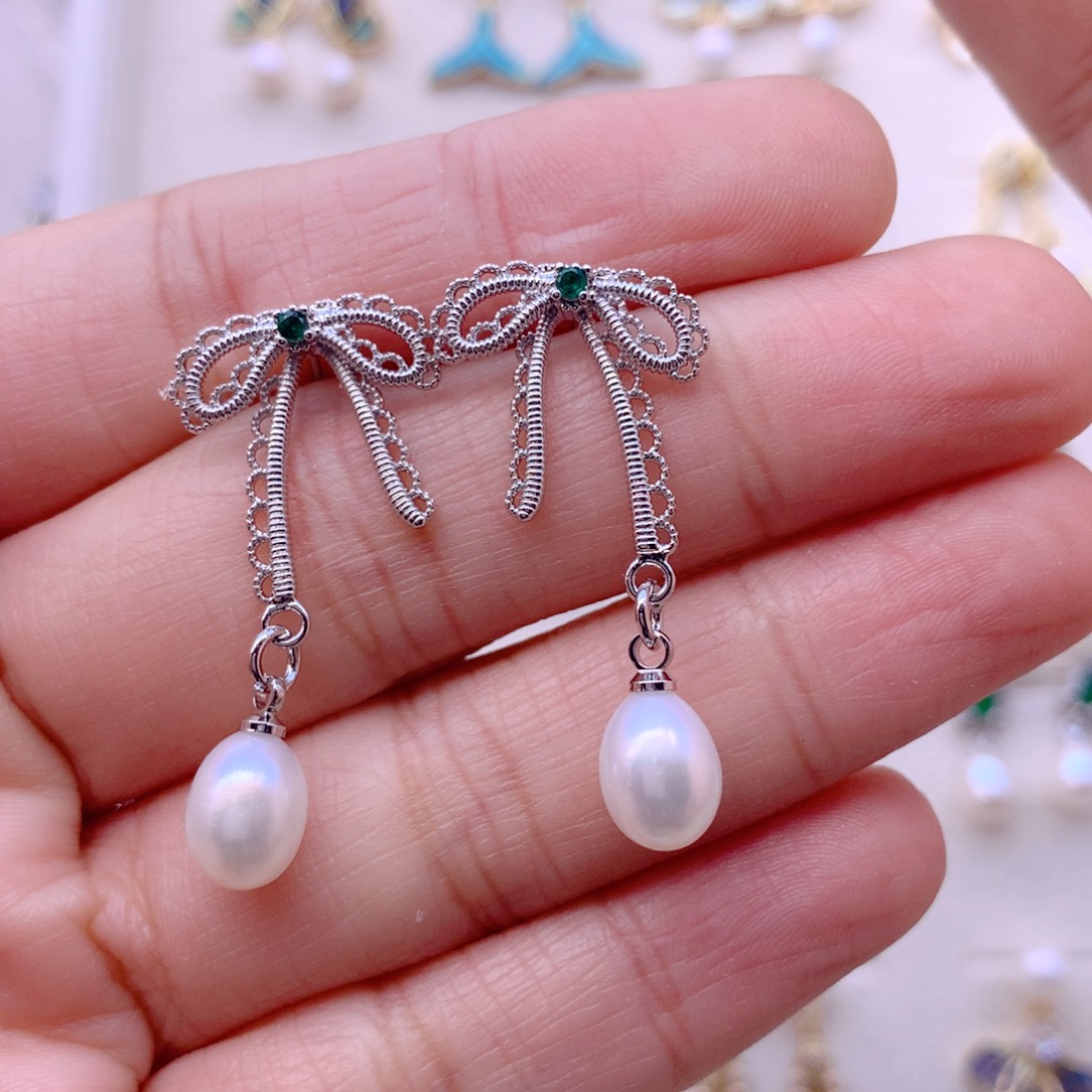 耳饰淡水珍珠合金