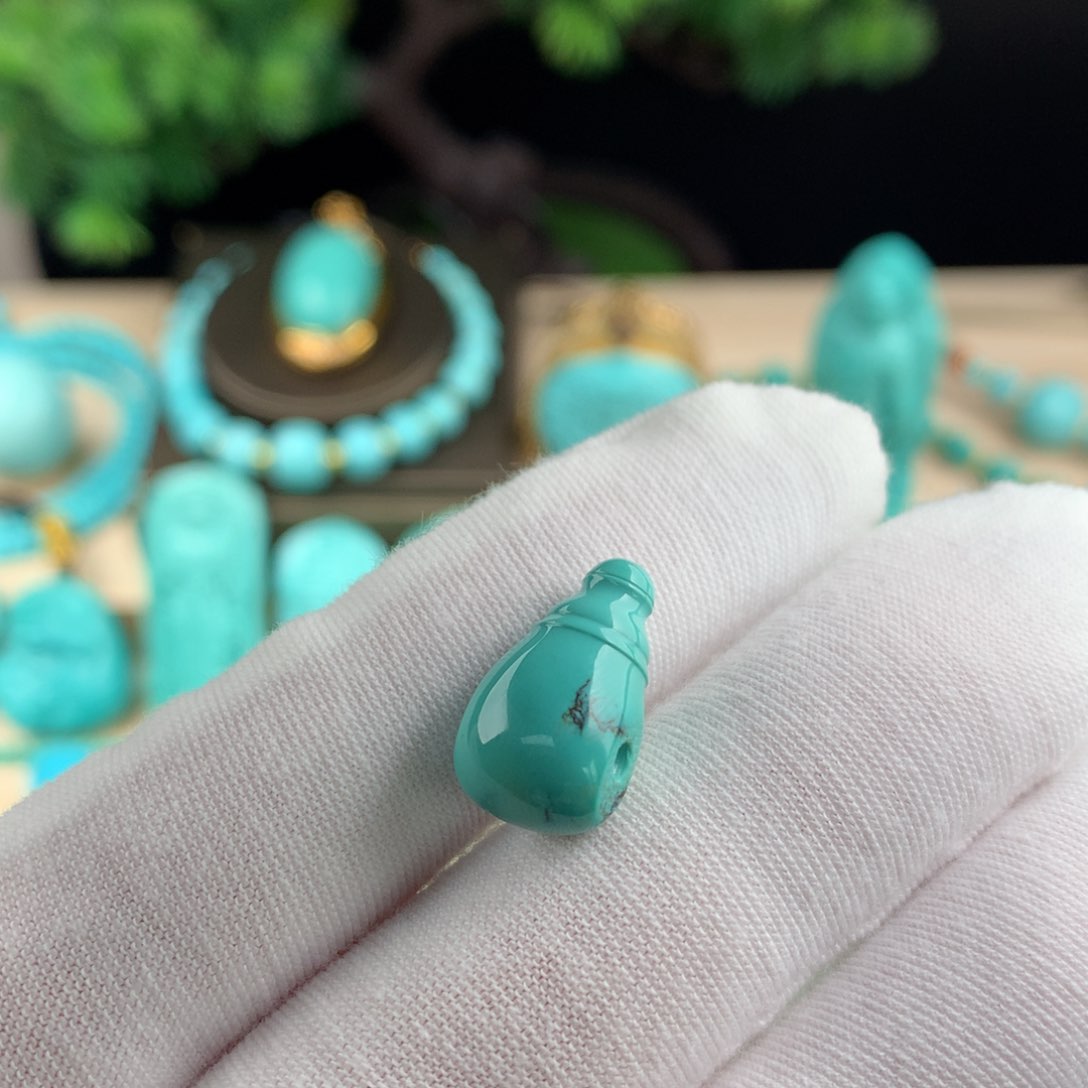 绿松石珠宝奇石卡9.7未镶嵌