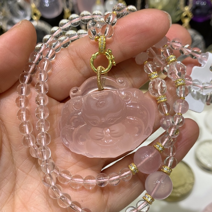 水晶颈饰未镶嵌天然