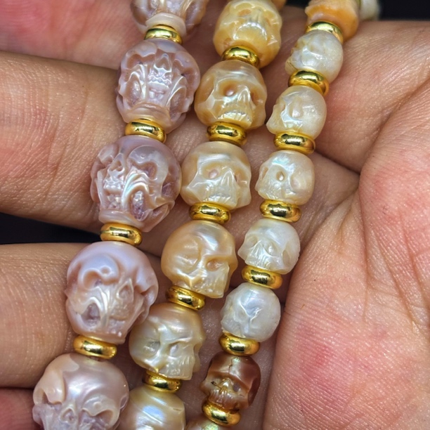 非金属仿水晶手链 甲出品【海洋·系列】多款式骷髅单圈