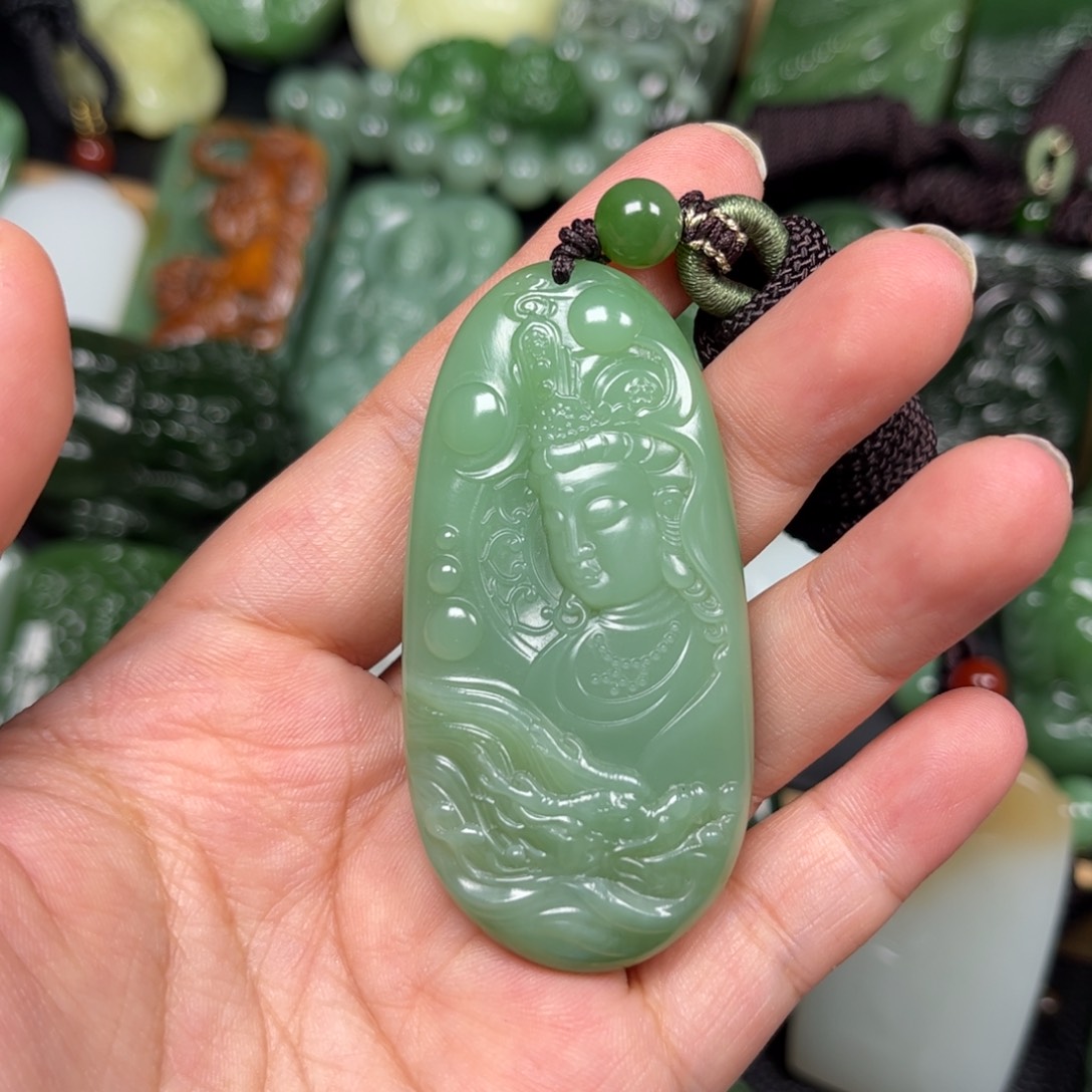 和田玉未镶嵌挂件