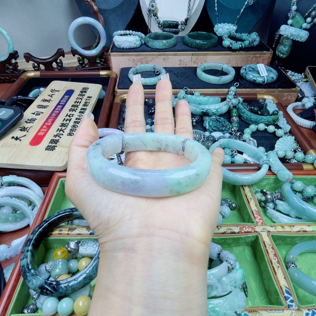 好***好未镶嵌手链翡翠翡翠对对镯